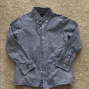 Boys gingham button up shirt
